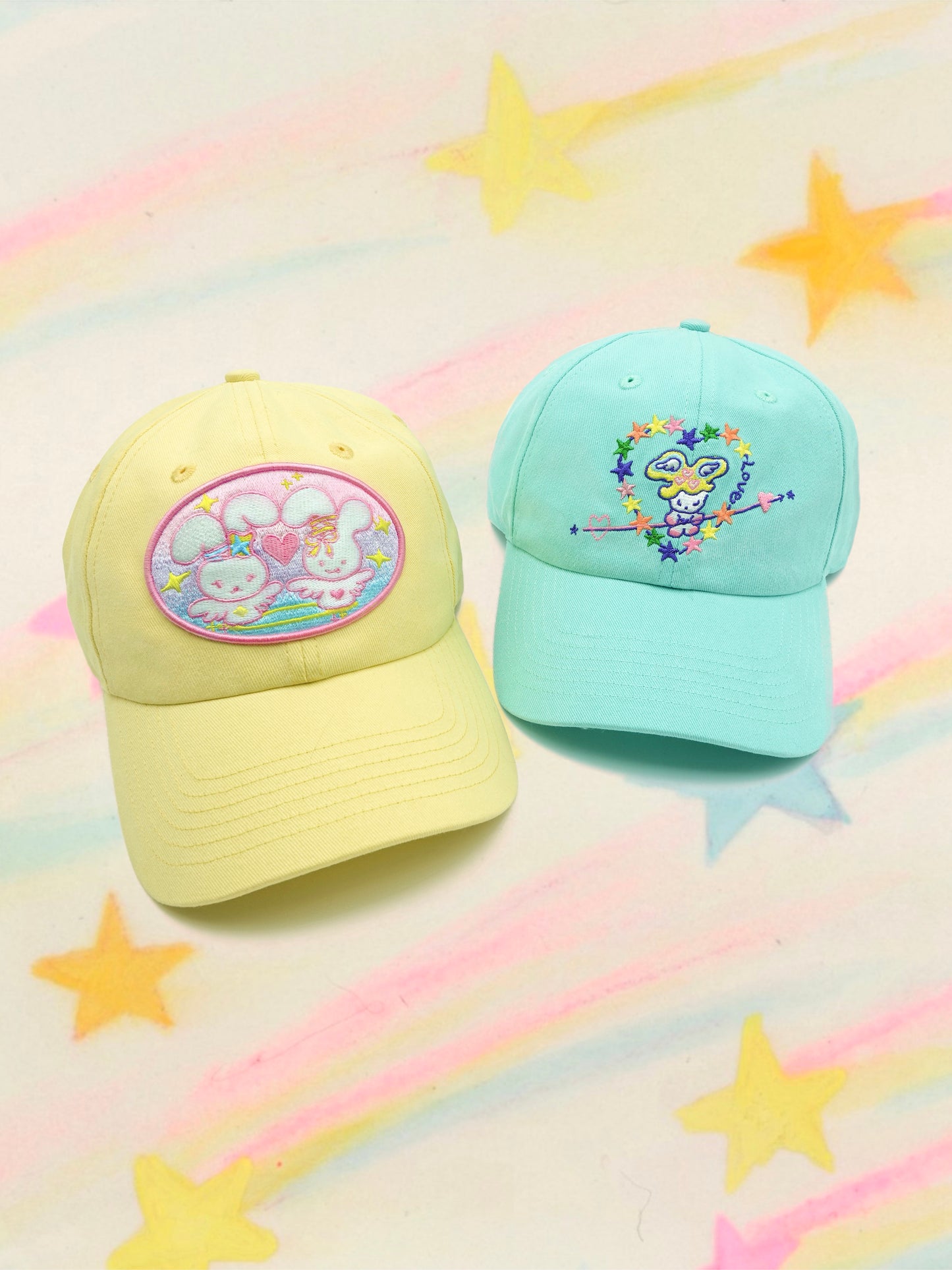 cap - ♡ ₊☆° Bunny Love🐰✨ Cream Yellow