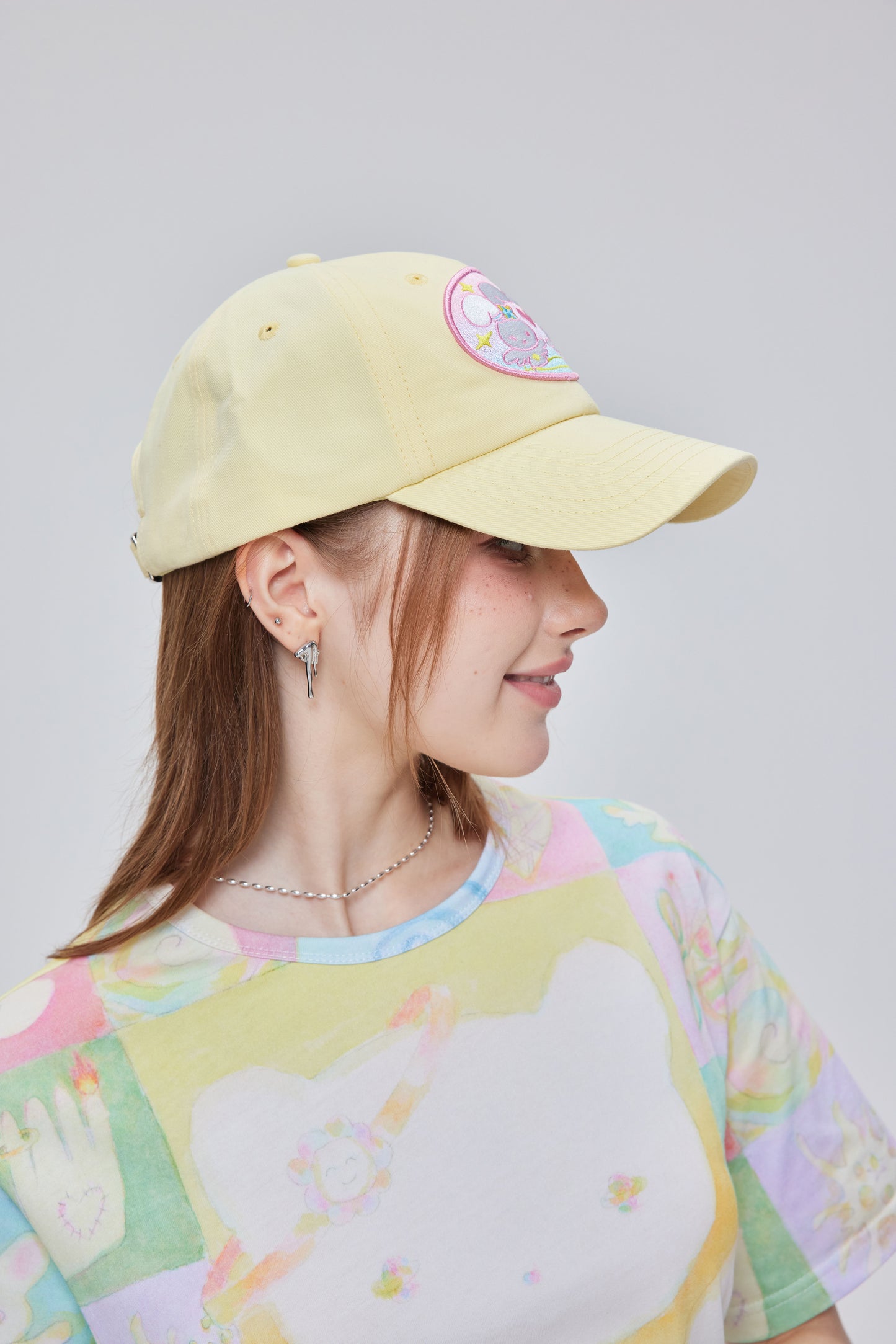 cap - ♡ ₊☆° Bunny Love🐰✨ Cream Yellow