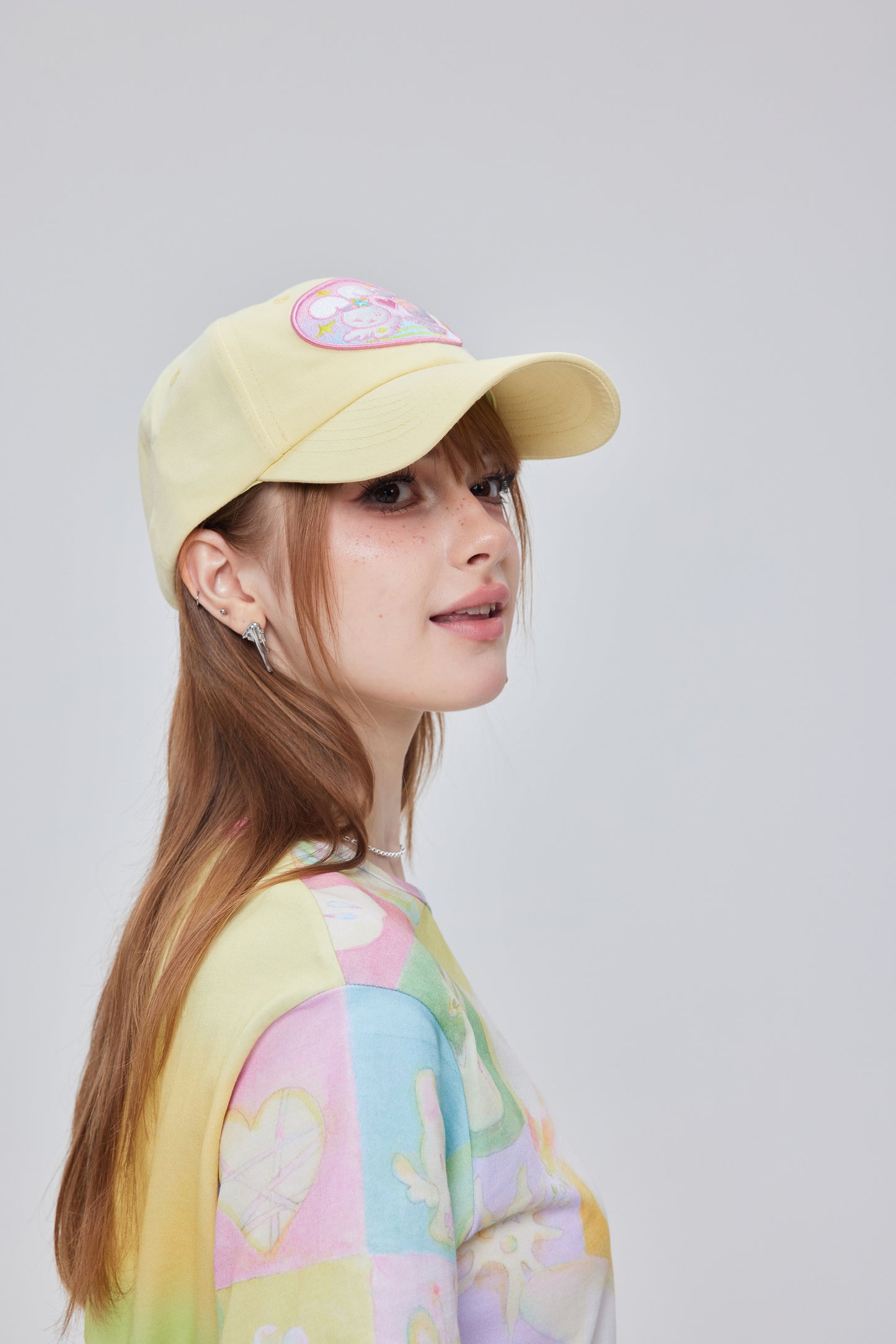 cap - ♡ ₊☆° Bunny Love🐰✨ Cream Yellow