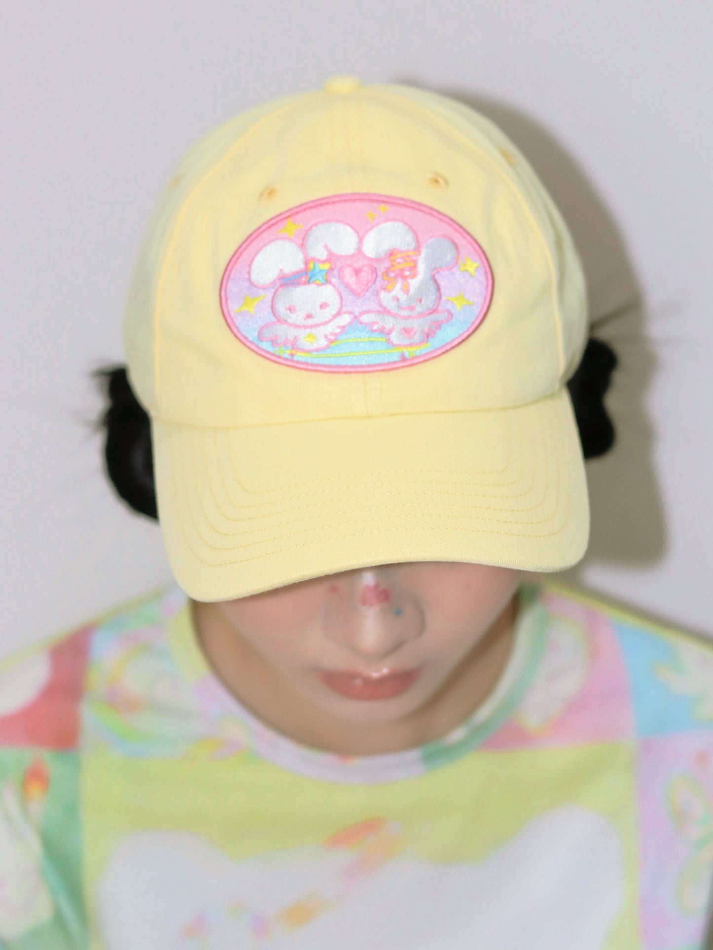 cap - ♡ ₊☆° Bunny Love🐰✨ Cream Yellow